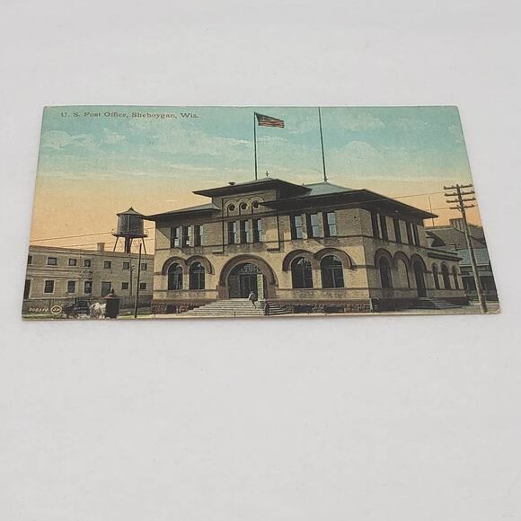 U.S. Post Office Sheboygan, Wisconsin 208350 Leighton Valentine Vintage Postcard - Picture 11 of 11